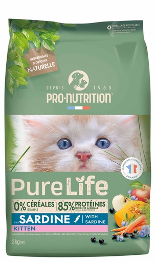 [PL21] PURE LIFE CHATTON/KITTEN 2KG C/4